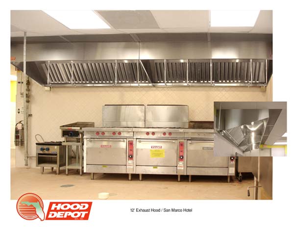Commercial Kitchen Hoods - 12' Exhaust Hood