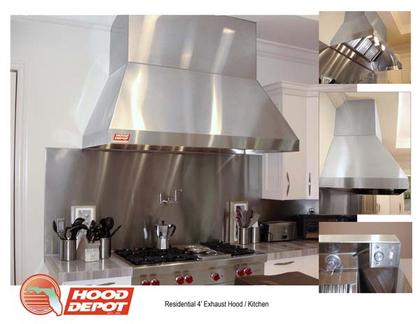 Residential 4' Exhaust Hood